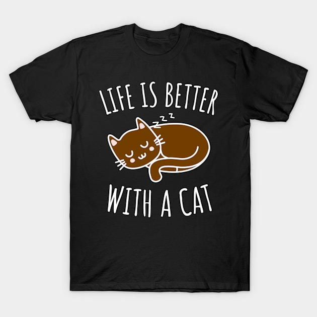 Life is Better With a Cat T-Shirt by juinwonderland 41